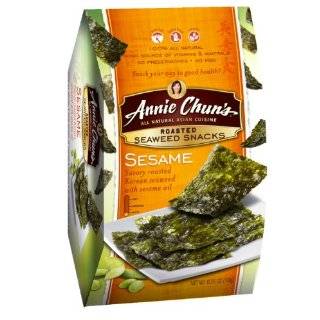 Annie Chuns Seaweed Snacks, Roasted Sesame, 0.35 Ounce Packages (Pack 