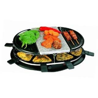  Wimmeley RAFO801 3 in 1 8 Person Raclette Party Grill with 