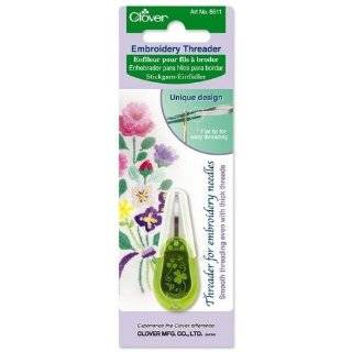Clover Needle Threader For Embroidery Needles Apple Green