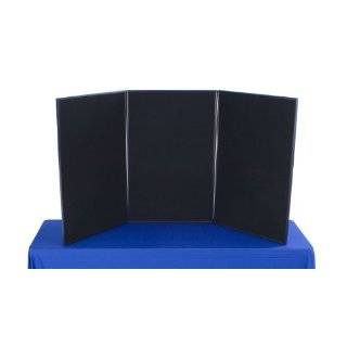 Panel Tabletop Exhibition Board, 72 x 36   Black and Gray Velcro 