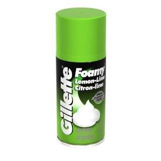  Gillette Foamy Shaving Cream, Lemon Lime 11 oz Health 