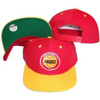  Houston Rockets Retro Snapback Cap Hat 2 Tone Red 