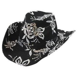   Bling Glitzy Silver Sequin Cowboy Hat with LED Lights Toys & Games