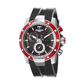 TechnoMarine Mens 609022 UF6 Magnum Chrono Aluminum Red and Black 