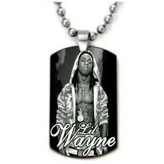 Lil Wayne 1 Dogtag Pendant Necklace w/Chain and Giftbox