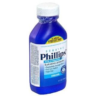 Phillips Milk of Magnesia Laxative / Antacid, Liquid, Original, 4 fl 