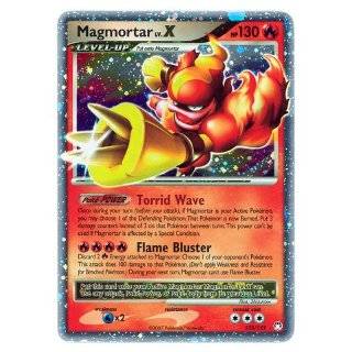 Pokemon Mysterious Treasures #123 Magmortar LV.X [Toy]