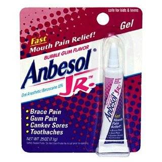 Anbesol Fast Mouth Pain Relief, Bubble Gum, Gel .25 oz (7.1 g)