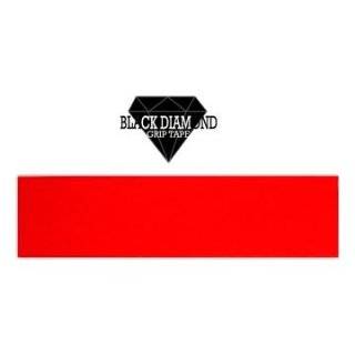 Black Diamond Skateboard Grip Tape Sheet Red 9