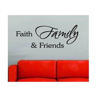 Vinyl Wall Art Decor Quote Inspirational Family Sticker Faith Friends 