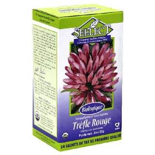 Seelect Organic Tea, Tea Bags, Red Clover, 24 Count Box (Pack of 3)